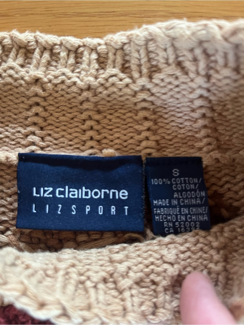 Vintage Liz Claiborne Liz Sport cotton sweater size small - Picture 2 of 7